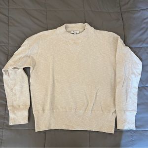 Madewell beige mock neck lightweight sweater